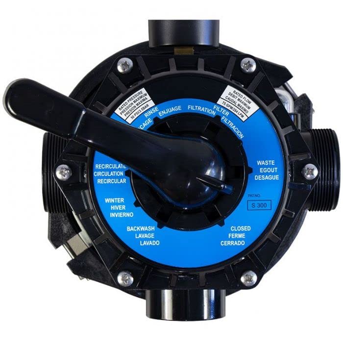 Doheny's Harris Pool Pro 24-Inch Sand Filter Tank with 6-Position Valve for In-Ground Pools