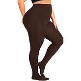 DORALLURE Plus Size Fleece Lined Tights Women, Opaque Winter Warm thermal Leggings Pantyhose