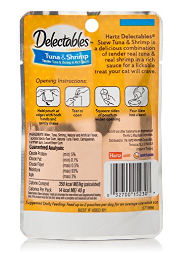 Delectables Stew Lickable Wet Cat Treats - Tuna & Shrimp - 12 Pack
