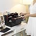 Yaheetech Profession Makeup Train Case - Travel Makeup Box Cosmetic Case Jewelry Organizer Box Portable Lockable Cosmetic Box Premium Beauty Cosmetic Storage Box with Adjustable Dividers