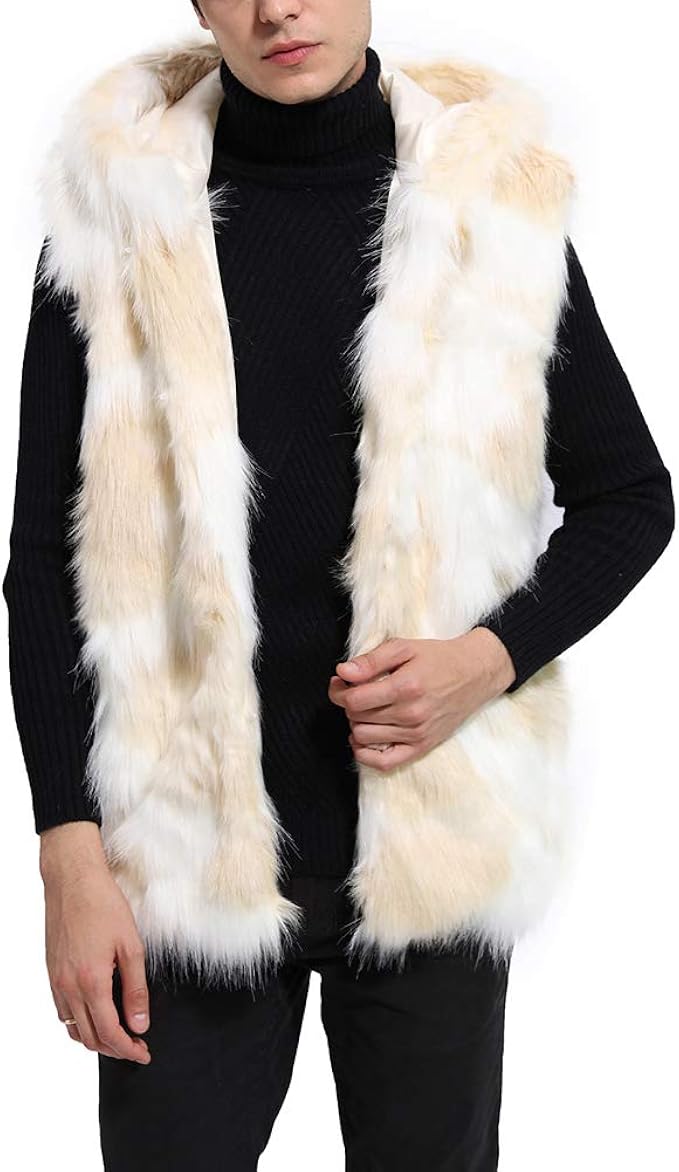mens fur vest