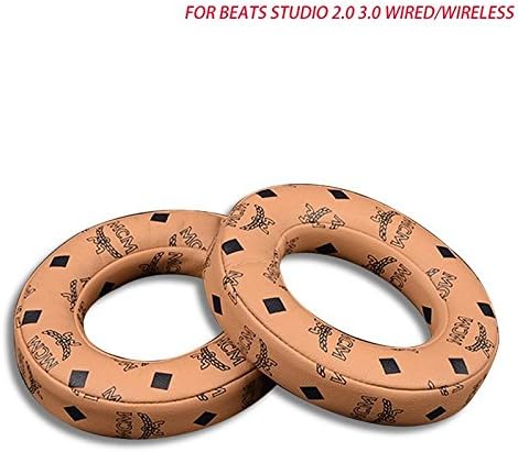 [ Replacement Earpads FOR Beats Studio 2.0/3.0 ] Memory Foam Ear Cushion Cover/leather replacement ear cover For Beats Studio 2.0 B0500/B0501/Studio 3.0 Wired/Wireless,Brown