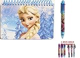 Disney Frozen Elsa The Queen Blue Spiral Autograph Book and 1 Pen
