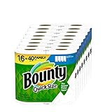 Quick-Size Paper Towels, White, 16 Family Rolls