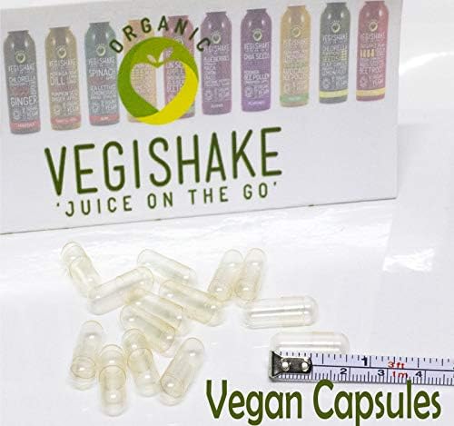 Empty Pullulan Capsules Size 1 Vegan Top Grade Vegetarian Caps Oxygen Protection (500 Empty Capsules)