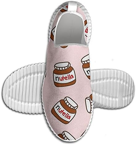 Men's Lightweight Road Running Shoes Cute Food No Tie Air Mesh Breathable Outdoor Sport Soft Athletic Sneakers