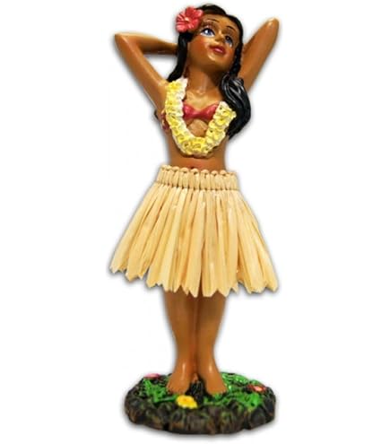 Amazon.com: KC Hawaii Leilani Dashboard Hula Doll Flower Placing