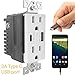 TOPGREENER USB Outlet with USB Type C/A Charging Ports 5V/4.8A, 15A Tamper Resistant Receptacle, Compatible with iPhone 11/11 Pro/XS/MAX/XR, Samsung Galaxy S9/S8/S7 & More, UL Listed, TU21548AC, White
