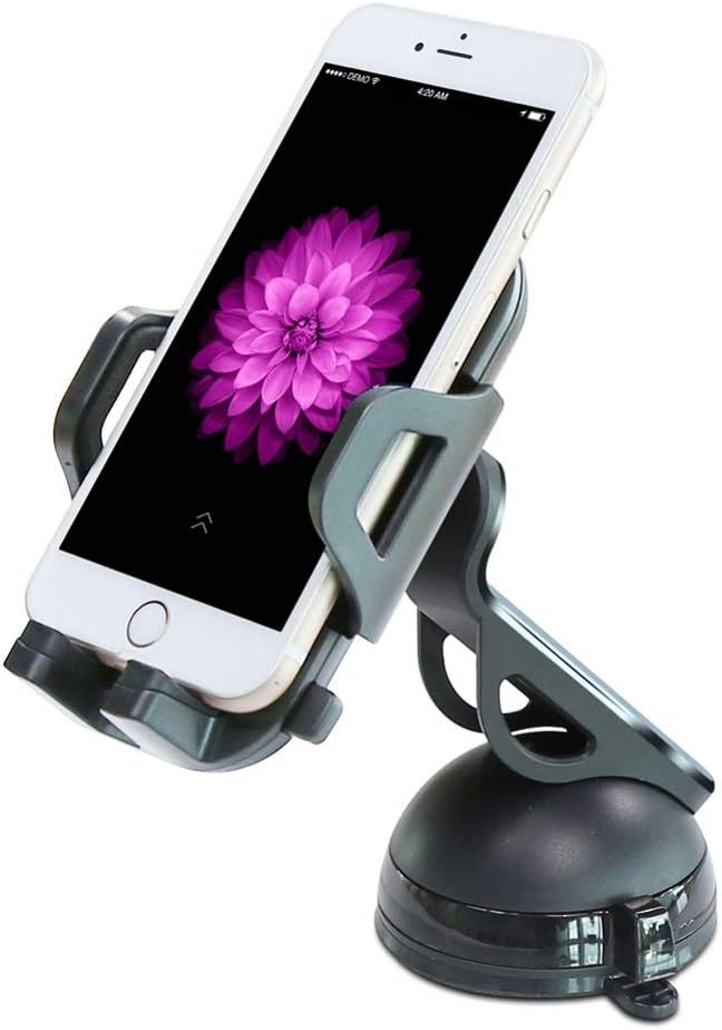 Car Mount Dash Windshield Phone Holder Compatible with Huawei Mate SE 9 10 Pro, Honor 8 7X 6X, Ascend XT - Kyocera DuraForce XD Pro 2 - Lenovo Moto Tab (10.1) - LG X Venture Power Charge L4V