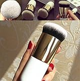 Togirl 1Pcs Pro Cosmetic Brush Foundation Powder Brush Blush Chunky Face Makeup Brushes Tool Gold