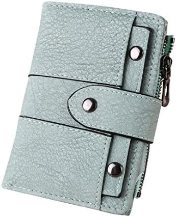Hot Sale! Women Coin Bag, Neartime Simple Retro Rivets Short Wallet Zipper & Hasp Purse Card Holders Square Handbag (❤️13.5cm×9.5cm×2cm, Green)