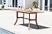VIFAH Malibu Outdoor Rectangular Dining Table with Curvy Legs