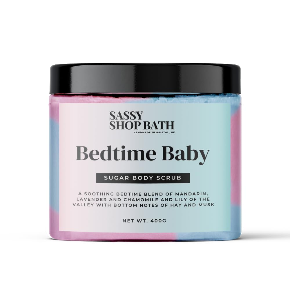 Sassy Scents Bedtime Baby Sugar Body Scrub | Exfoliating + Hydrating | Soft Smooth Skin | 400g