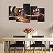 Cao Gen Decor Art-PSRP12827 Panels Wall Art Fruit Grape Red Wine Glass Painting on Canvas Stretched and Framed Canvas Paintings Ready to Hang for Home Decorations Wall Decor
