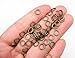 ALL in ONE 15 Gram/135pcs 6mm Antique Bronze Plated Open Jump Ring with Storage Box