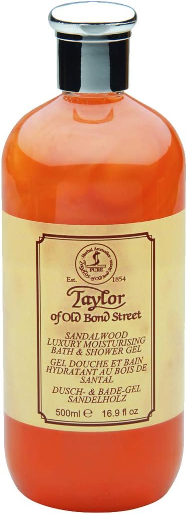 Bath & Shower Gel Sandalwood 500 ml - Taylor of Old Bond Street, 500 ml (Pack of 1)