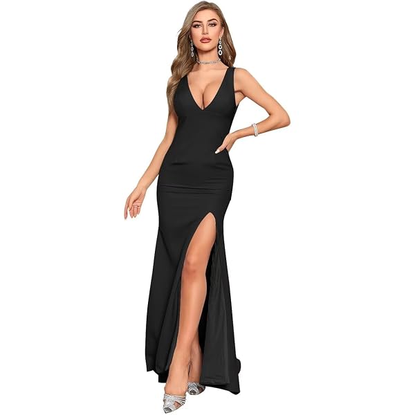 Amazon.com: Dress the Population Women's Jordan Plunging Amazon.com: Dress the Population Women's Jordan Plunging