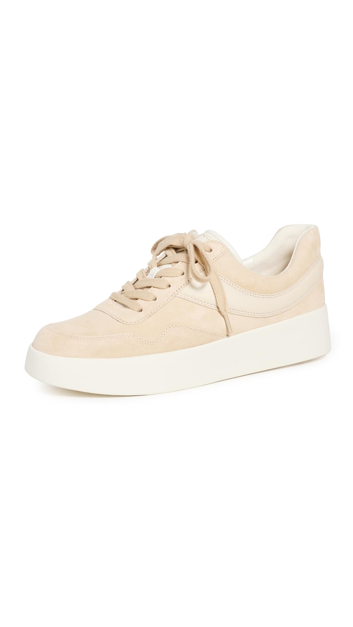 Vince Women’s Warren Court Sneakers, Macademia, Tan, 8 Medium US