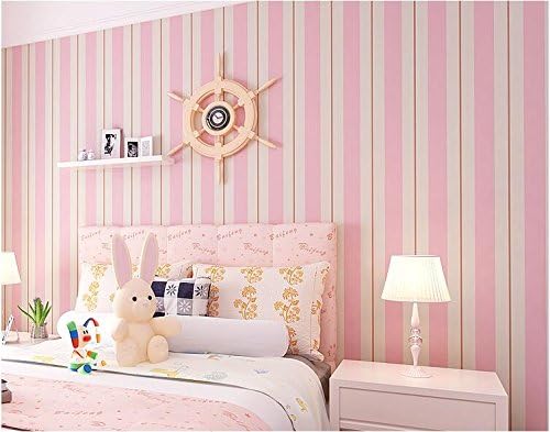 Yosot Blau Weiss Gestreifte Tapeten Mediterrane Vliestapeten Schlafzimmer Wohnzimmer Tv Hintergrund Wand Tapeten Rosa Amazon De Baumarkt