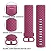 Tobfit Bands Compatible with Fitbit Charge 3 Bands for Women Men Replacement for Fitbit Charge 3 SE Accessories Classic Sports Wristbands, 2 Pack (#Rose Gold/Wine Red, Small)