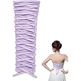 NBEADS Corset Dress Zipper Replacement, Adjustable Fit Satin Corset Back Kit for Formal Prom Dress Gown, Lilac