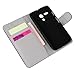 2014 New Wallet Pu Leather Magnetic Flip Hard Case Cover Stand for Motorola Moto G Generation One (Black Butterfly)