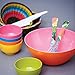 French Bull Melamine Cereal Bowls, Small Serving Bowl -Snack, Pasta, Salad, Rice, Oatmeal, Kids- Shatter Proof, Food Safe, BPA Free, Dishwasher Safe, 5.5”, 22oz, Multicolor, 6-Piece Set