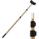 Teenyyou 8.2 ft Edge Protector Pole for Flatbed Board Corner Protector | Stretchable Adjustable Extension Handle, V Shaped Edge Guards, for Cargo Load Truck Accessories