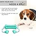 Dog Toy Rope Toys,Jakpak Non-toxic Rubber made Pets Dogs Chew Toy Teeth Cleaning Rope Toy for Dog Training Exercise and Reward, Dog Toy Launcher Knotted Rope Tug Toy for Small Medium Large Dog Mint