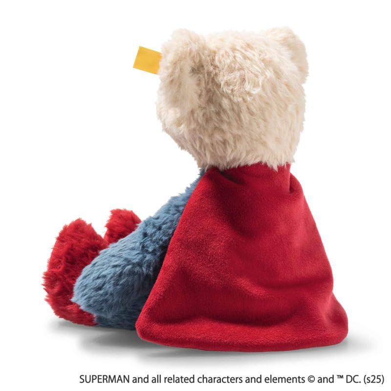 Steiff Teddybär Superman 29cm bunt, Kuscheltier Superheld, ideal für Kinder und Fans, Plüsch Bär im Superman Look, aus kuschelweichem Plüsch, waschmaschinenfest 2