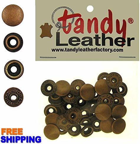 Tandy Leathercraft Line 24 Snaps Antique Copper CT. 10