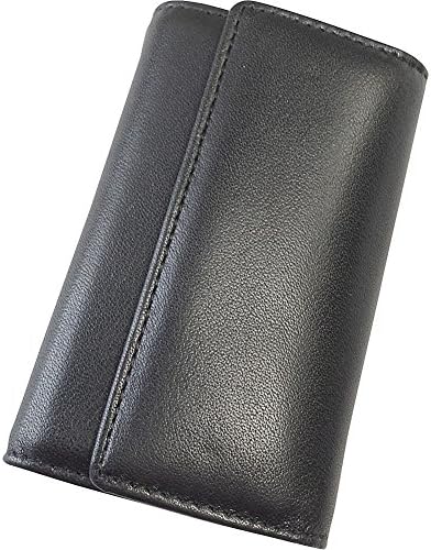 Tanners Avenue Leather Key Case Wallet (6 keys) (Black)