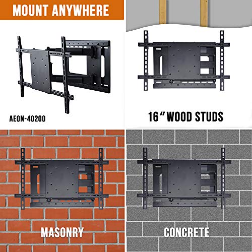 Aeon Stands and Mounts 40200 full motion TV wall mount with 28