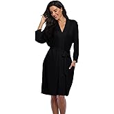 Super Shopping-zone Women's Robes Lightweight Kimono Robes Knit Bathrobes Soft Sleepwear Loungewear