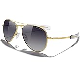 MERRY'S Classic Aviator Military Polarized Sunglasses for Men or Women S8562