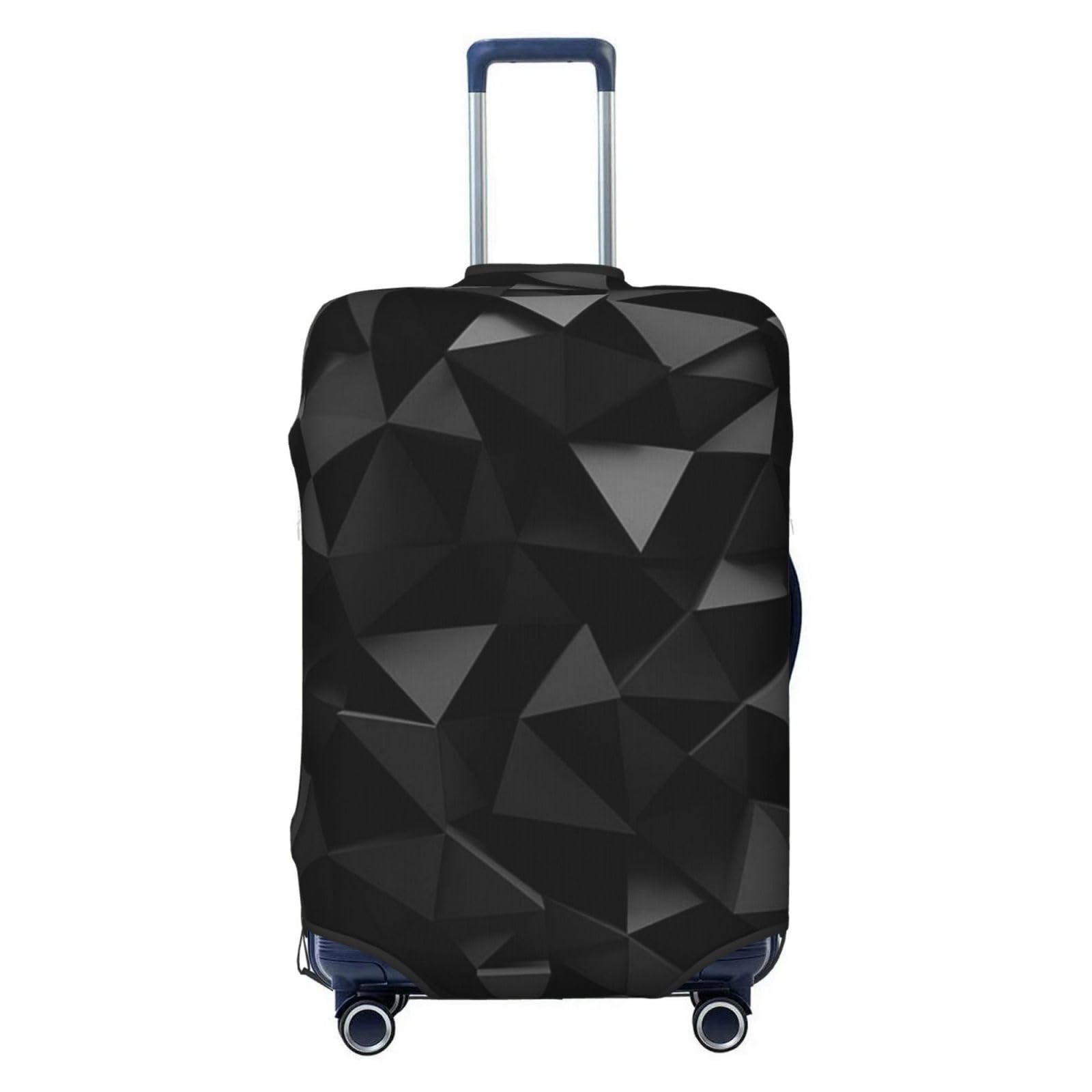 Photo 1 of Black Geometry Travel Luggage Cover, High Elasticity Washable Suitcase Cover Protector Fit 25-28 in Luggage Travel Accessories