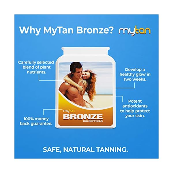 MyTan-Bronze-Twin-Pack-Tanning-Tablets-Over-12-Week-Supply-Tanning-Pills-Sunless-Tan-Supplement-200-Sun-Tan-Tablets-Pack-of-2 MyTan Bronze Twin Pack Tanning Tablets | Over 12-Week Supply | Tanning Pills | Sunless Tan Supplement | 200 Sun Tan…
