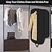 Aolerx Garment Bags Suit Bag for Travel Breathable Foldable Hanging Bag Suit Garment Cover for Shirts Dresses Coats,5 Pack