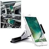 iNYN Mobile Phone CD Slot Car Mount Holder [Aluminum], Cradle Fit for iPhone 7 Plus, 7, 6 Plus, 6S, 6, 5S, 5C, 5, 4S, 4, Galaxy S6, S6 Edge, S5, S4, Note 2, Moto, HTC, Sony, 3.5-5.5 inchs - Silver