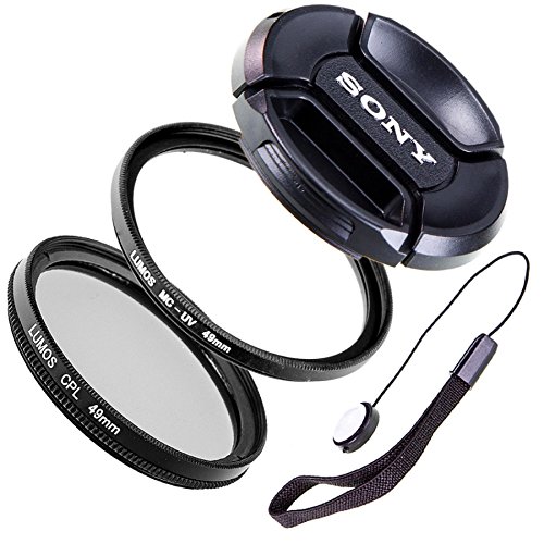 LUMOS Creative 49mm MC UV CPL Filter Set uneingeschränkt kompatibel mit Sony Objektiven mit 49mm Filtergewinde…