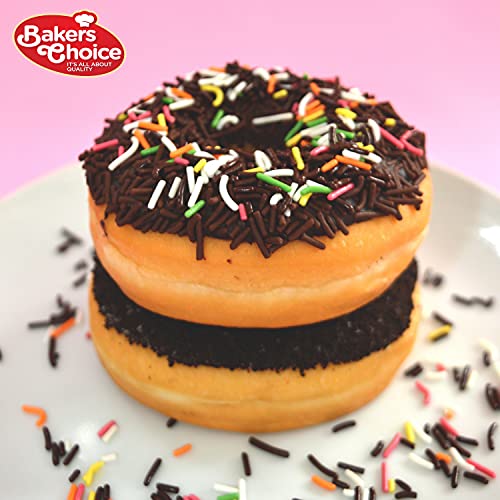 Bakers Choice Chocolate Sprinkles for Ice Cream Toppings Chocolate
