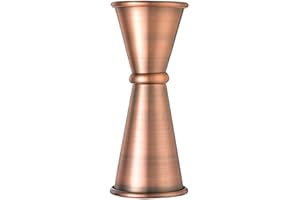 Barfly M37003ACP Measuring Jigger, 1 oz x 1-1/2 oz, Antique Copper