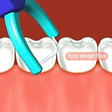 TEEsmile Evolutionary Clean Dental Flossers Kit 1 Blue Handle 100 Refills view 3