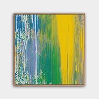 Framed Canvas Wall Art Abstract Canvas Prints Home Artwork Decoration for Living Room,Bedroom - 16x16 inches