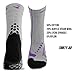 Light Hiking Socks for Men & Women by Thirty 48 - Anti-Odor & Moisture Wicking (X-Large - Women 12.5-14.5 // Men 11-13, 3-Pack Purple/Gray)