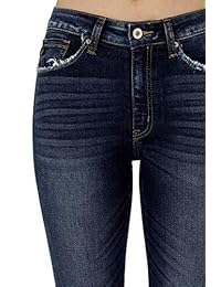 Pantalones vaqueros para dama (talla alta, talla grande), color negro