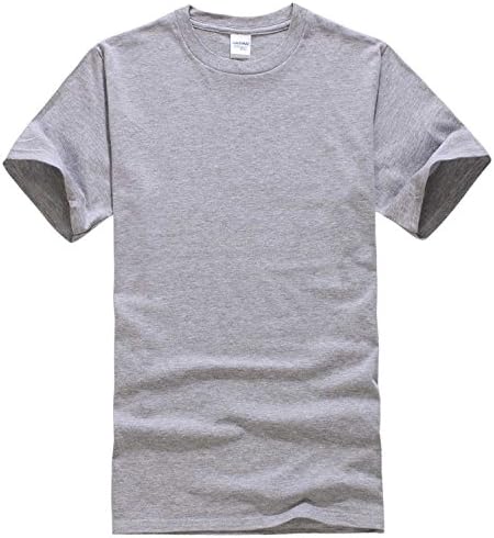 Robin Santiago New Solid color T Shirt Mens Black And White 100% cotton T-shirts Summer Skateboard Tee Boy Skate Tshirt Tops Light grey XL