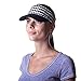 Slope Womens Sun Visor Hat with Ponytail Hole Multi-Color Head-wrap for Active Lifestyle Women (Zigzag Print)