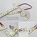 Zitrades Led Light Strip Connector 2pin 10mm Single Color 5050SMD 10pcs solderless Wire