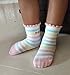 RATIVE Basic Cotton Crew Socks for Unisex Baby Infant Toddler Kids Boys Girls(6-12 Months,12-pairs/black)